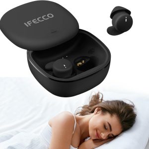 IFECCO Invisible Sleep Headphones Bluetooth - Small Wireless Sleep Earbuds for Side Sleepers,Sleepbuds Comfortable Noise Blocking,IPX6 Waterproof Wireless Earbuds for Sleeping,Sport