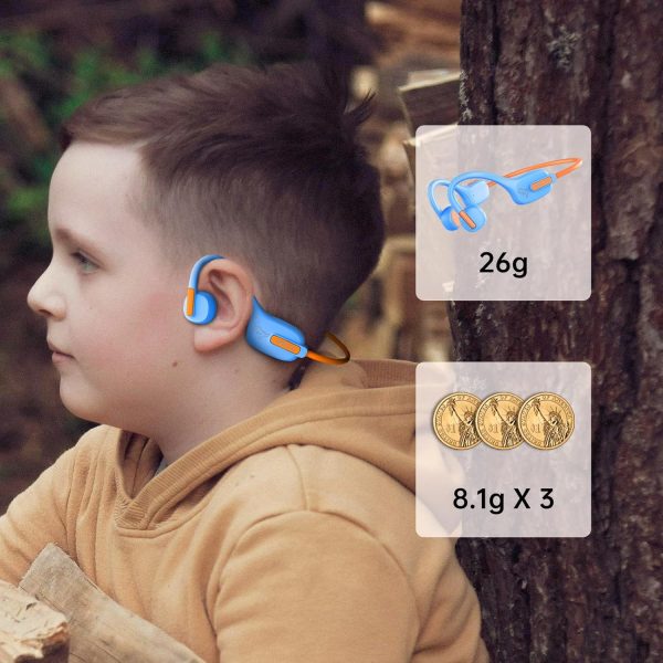 IFECCO Kids Open Ear Headphones - Kids Girls Bluetooth 5.3 Conduction Headphones with Mic,Ultra-Light,IPX5 Waterproof and Safer for Children Wireless Headphones,Perfect for School Travel Gifts (Pink) - Image 14