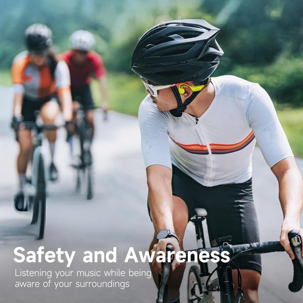 IFECCO Bone Conduction Headphones Bluetooth 5.4 - Wireless Open Ear Headphones with Mic,IPX5 Waterproof Bone Conduction Earbuds 10H Playtime for Cycling Running Hiking Bicycle - Image 10