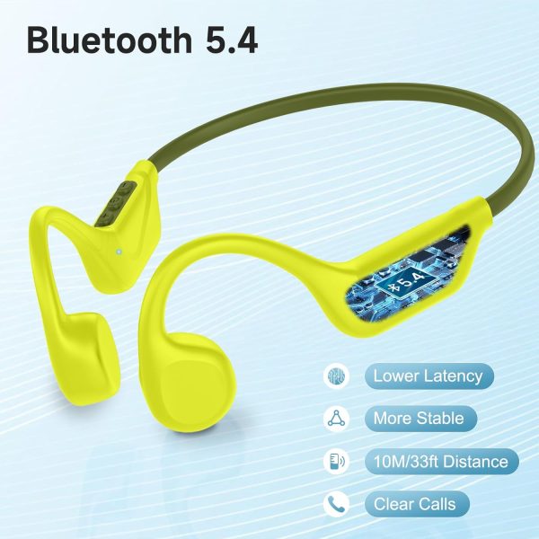 IFECCO Bone Conduction Headphones Bluetooth 5.4 - Wireless Open Ear Headphones with Mic,IPX5 Waterproof Bone Conduction Earbuds 10H Playtime for Cycling Running Hiking Bicycle - Image 12